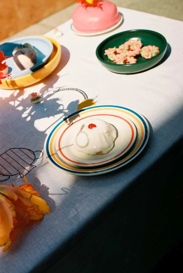 Sobremesa Tallerken 245 cm 2-pak Blå/Gul