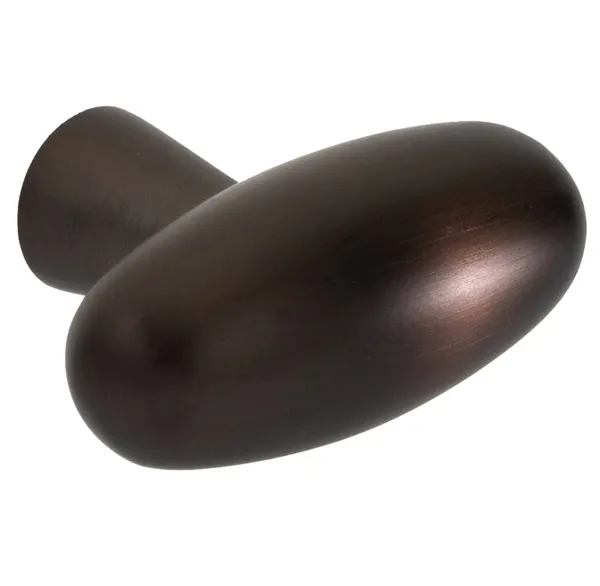 T Oliver Knop Bronzeret Messing