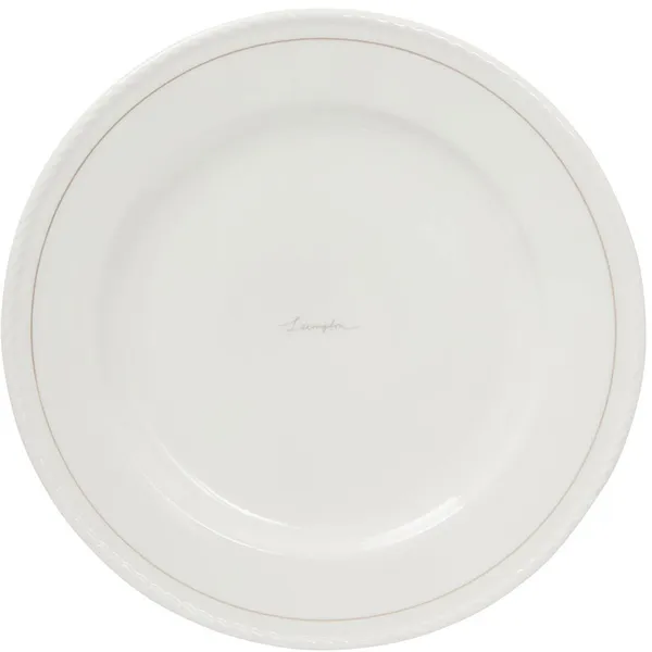 Lexington Porcelain Middagstallrik 275 cm 4-pack Vit / Beige