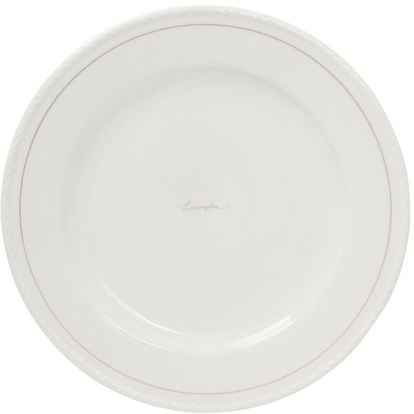 Lexington Porcelain Middagstallerken 275 cm 4-pk Hvit / Beige