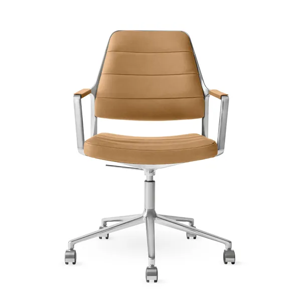 455+ Svingstol Med hjul Camel Leather