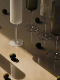Ripple Champagneglas 2-pak Smoked Grey