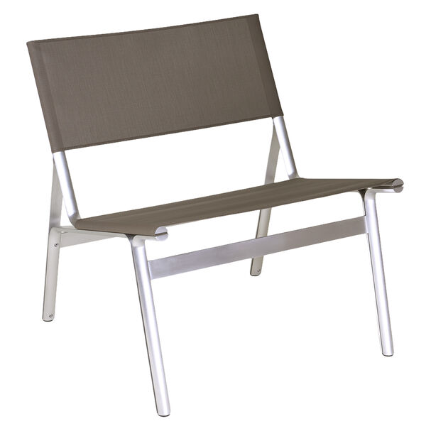 Union Lænestol Aluminium / Taupe