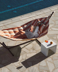 Headdemock Superb Hammock Stripe Orange Creme / Black