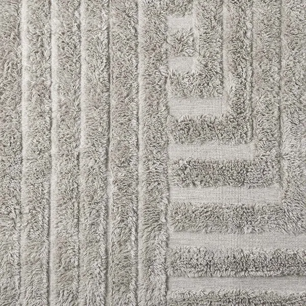 Shaggy Labyrinth Rug Grey
