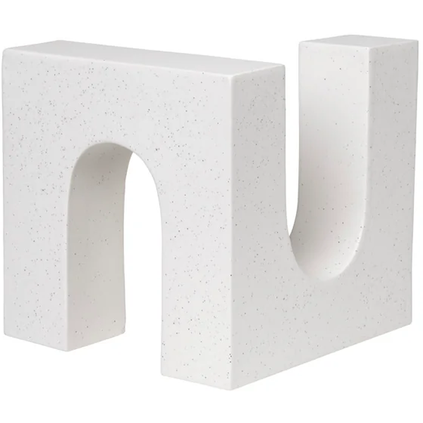 Brick Veistos Valkoinen