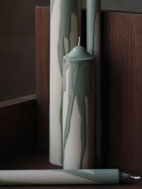 Dryp Bloklys 30 cm Tea Green