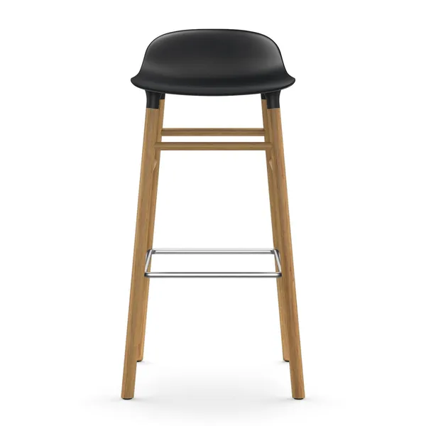 Form Barstol 75 cm Sort/Eik