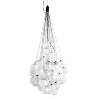 Stochastic Taklampa 48 Aluminium/Opal Vit