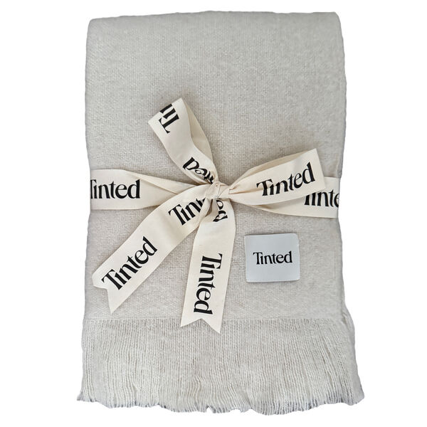 Fingal Ullpläd 130x170 cm Off-white