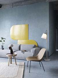 Pull Gulvlampe Hvit / Eik