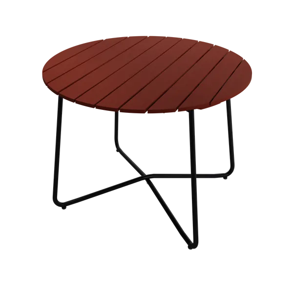 9A Bord Ø100 cm Mörkröd / Svart