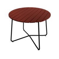 9A Bord Ø100 cm Mörkröd / Svart