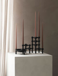 Stoff Stearinlys Dusty Rose