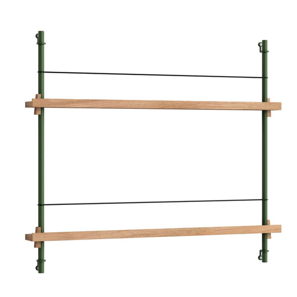 Magazine Hylle 73x85 cm Eik/Grønn