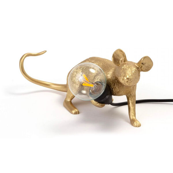 Mouse Lamp Lop Pöytävalaisin Kulta