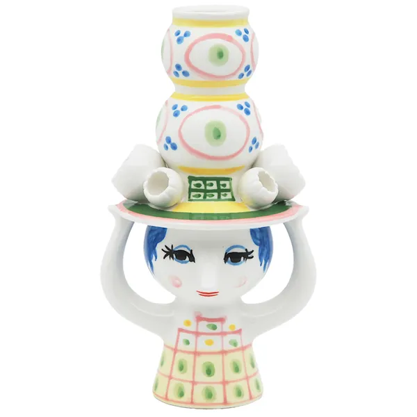 Lady with hat Lysestake 16 cm Rosa
