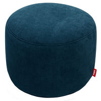 Recycled Point Cord Puf Ø50 cm Deep Blue