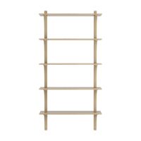 Levi Wall Shelf 90 cm Big Brass / Naturlack Oak
