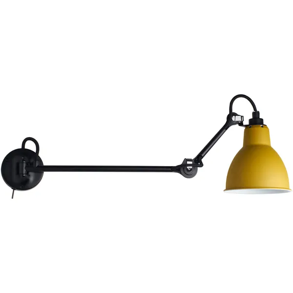 Lampe Gras N°204 L40 SW Væglampe Gul