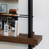 Magazine Hylle 85x188 cm Oak/Sort