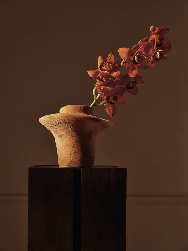 Evio Vase H22 cm Burnt Umber