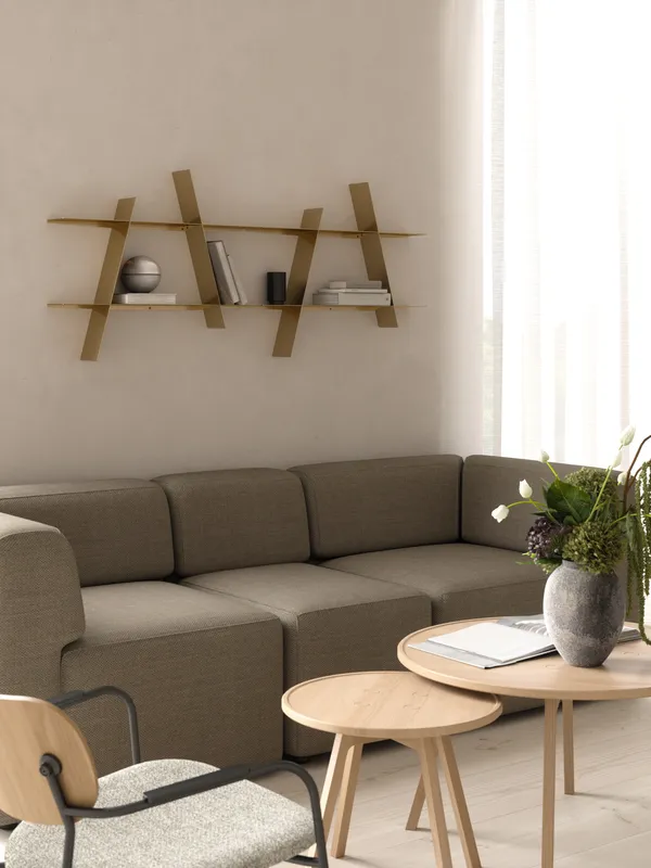 A-Shelf Vägghylla M Mässing