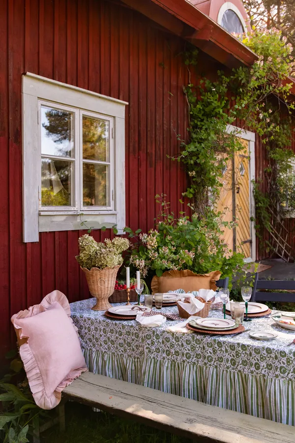 Scallop Vaasi Rottinki Luonnollinen