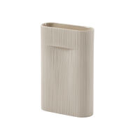 Ridge Vas 35 cm Beige