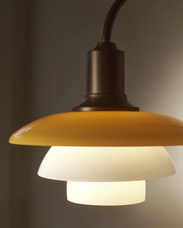 PH 2/2 Væglampe Hardwired Centenary Edition Amber / Opal White