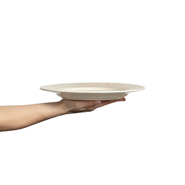 Stripes Tallerken 28 cm Sand