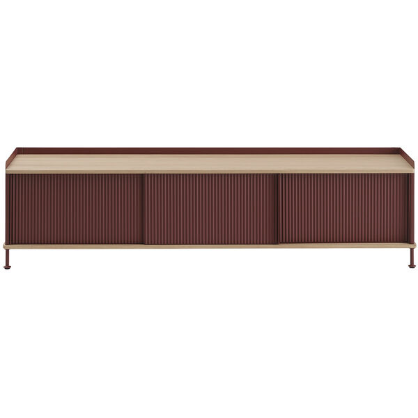 Enfold Skænk 45x186 cm Olieret Egetræ / Deep Red