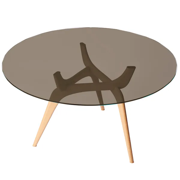 Triiio Spisebord Ø135 cm Oljet Eik / Bronseglass