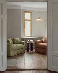Loom Love Seat Linne Moss