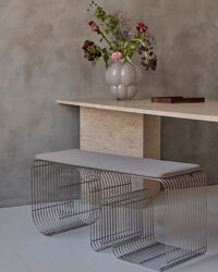 Curva Bänk Silver