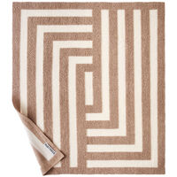 Labyrinth Pledd 150x190 cm Hvit / Beige