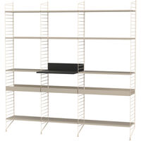 String Hylde Kombination L Køkken Beige / Antracitgrå