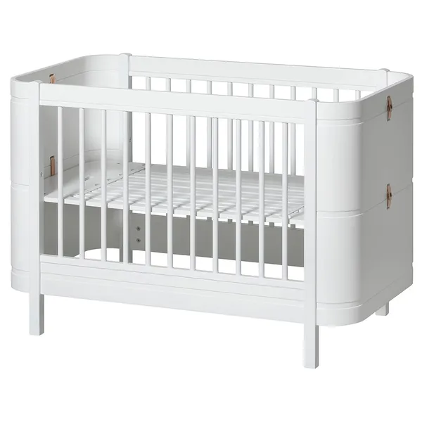 Wood Mini+ Cot Säng Inkl. Junior Kit Vit