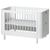 Wood Mini+ Cot Säng Inkl. Junior Kit Vit