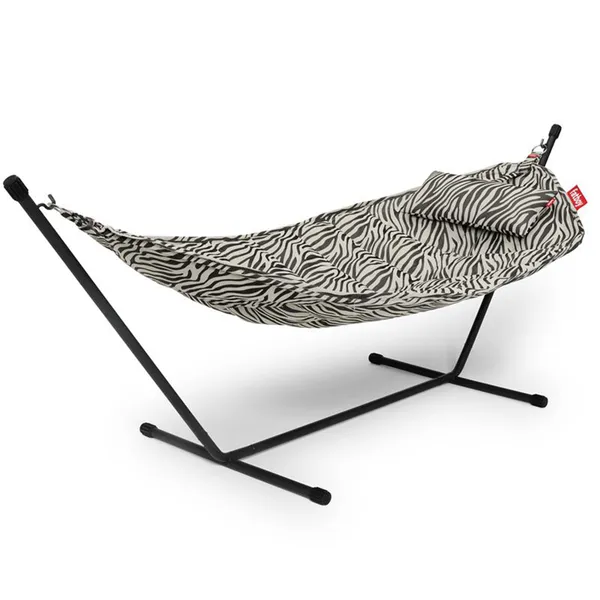 Headdemock Superb Hängmatta + Kudde Zebra Creme / Black