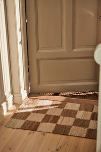 Chess Dørmatte Jute 60x90 cm Natur / Off-white