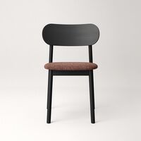 Elephant Stol Sort / Rustfarvet Bouclé