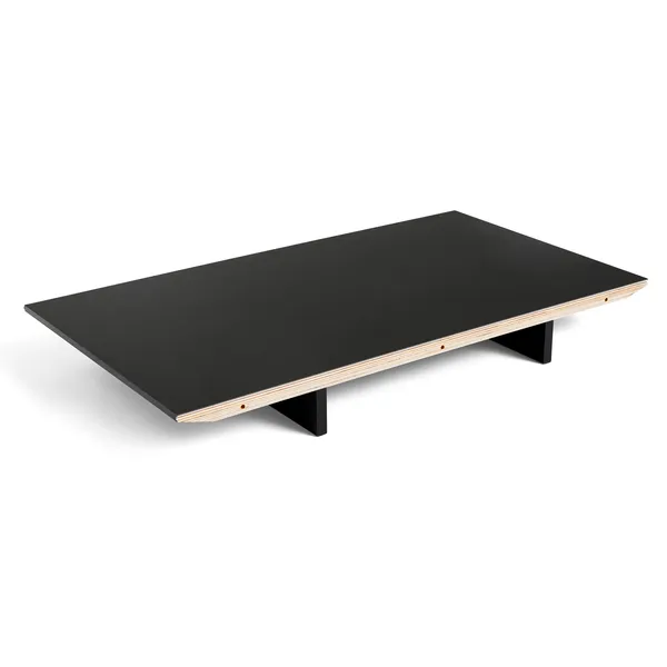 CPH 30 Extendable Leaf 50x80 cm Black Linoleum/Black Water-based Lacquered Oak