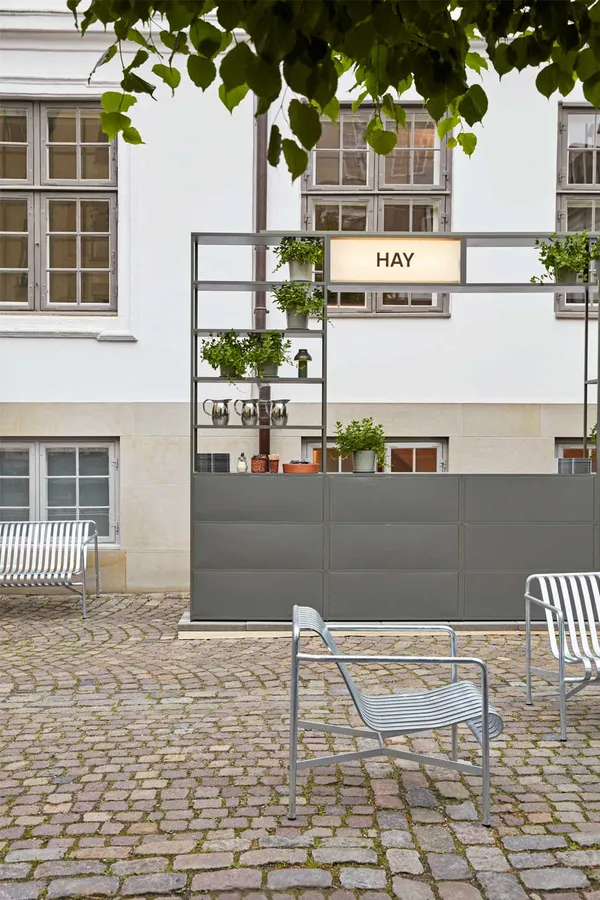 Palissade Loungestol Låg Varmförzinkad