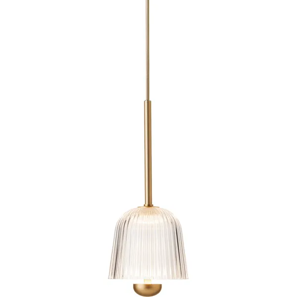 Asteea 1 Pendel Satin Brass / Klar