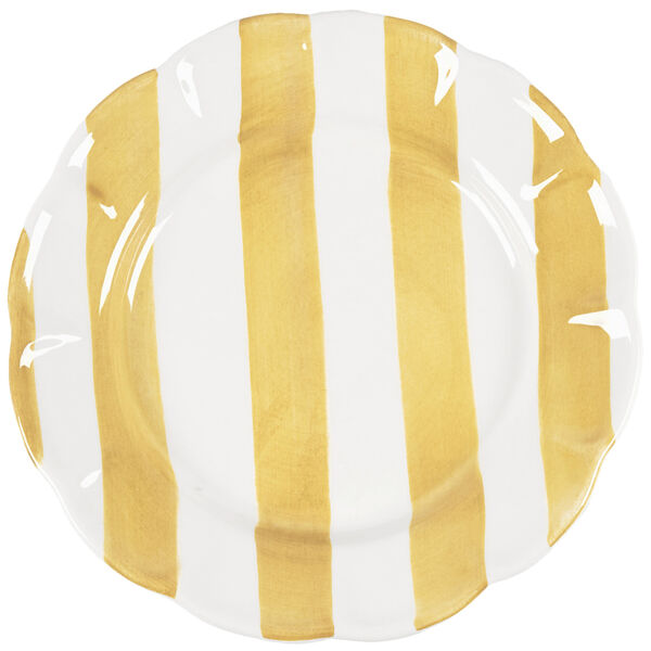Stripe Tallerken 28 cm Gul