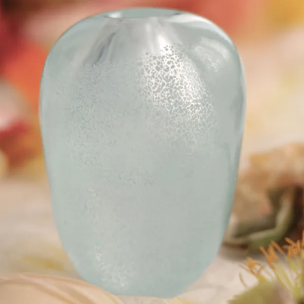 Liv Vase Mouth-blown Glass Vas Munblåst Glas Aqua