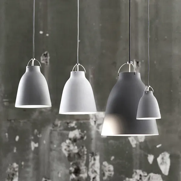 Caravaggio Taklampa P1 3m Kabel Matt Vit