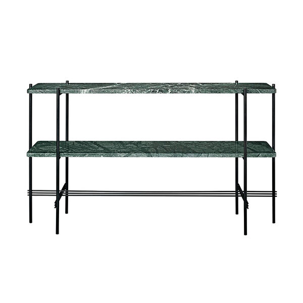 Ts Console 2 Hyllor Svart/Grön Marmor