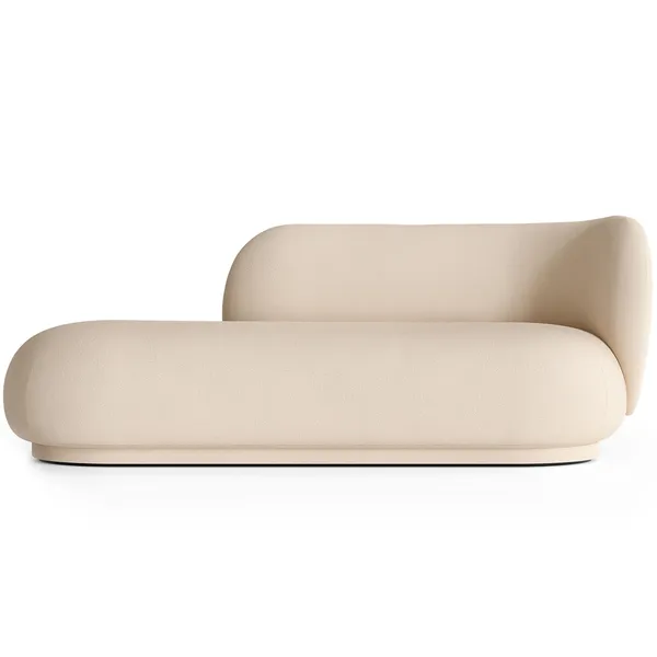 Rico Brushed Divan Höger Off-white